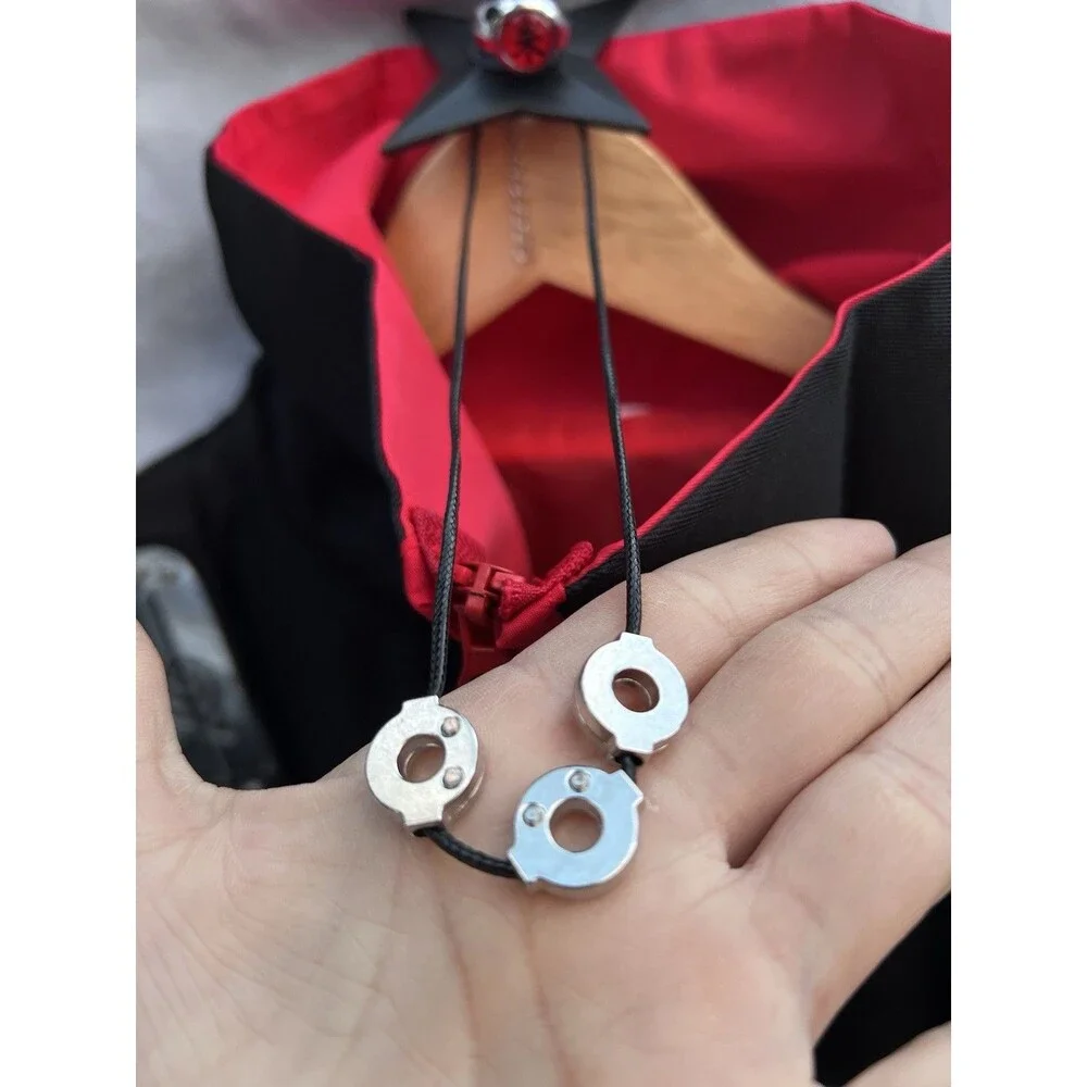 Naruto Akatsuki Cosplay Costume Set Adult Large Cloak Ring Headband Shuriken